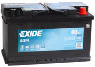 Аккумулятор автомобильный EXIDE AGM - 80 о.п. EK800 (Exide Technologies)