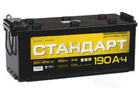 АВТОМОБИЛЬНЫЙ АККУМУЛЯТОР СТАНДАРТ 190АЧ 1200А (524X239X240) КЛЕММЫ ПОД БОЛТ