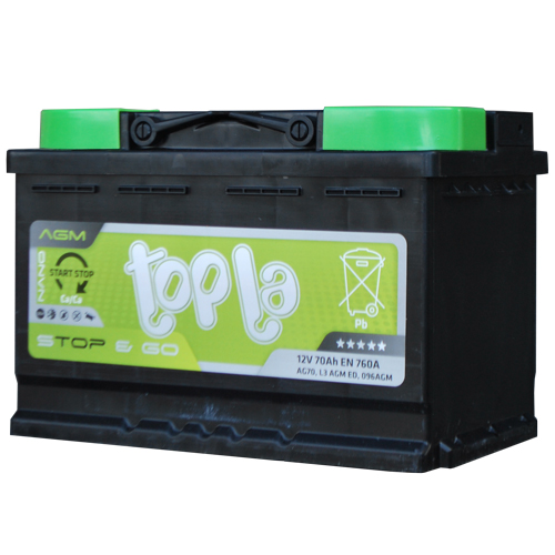 Аккумулятор автомобильный Topla EFB 70Ah 760A о.п.